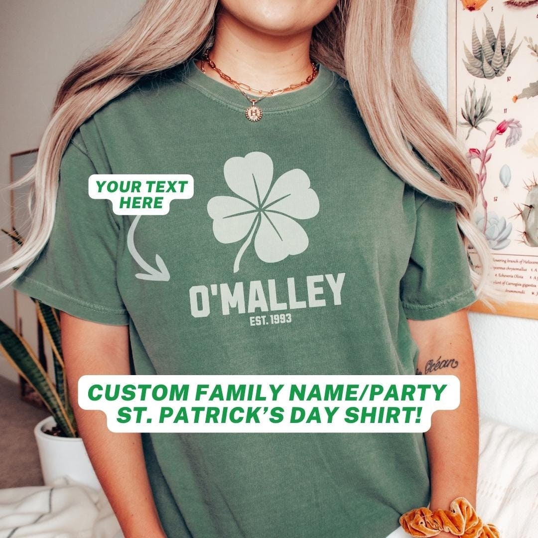 Personalised St. Patrick's Day Jumper - Leprechaun Shamrock Unisex Sweatshirt (Gildan) - View #4
