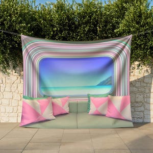 Amor Island Villa Backdrop, Reality TV Confessional Decor, Sol Melanie, Casa Bachelorette, Zryce Kenzie, Hot New Bride, Bach or Finale Party image 8