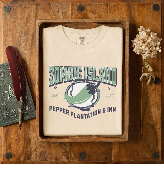 Zombie Island Tee, Moonscar Island, Hex Girls 90s Halloween T-Shirt, Comfort Colors Vintage Movie Shirt, Halloween Party Shirt