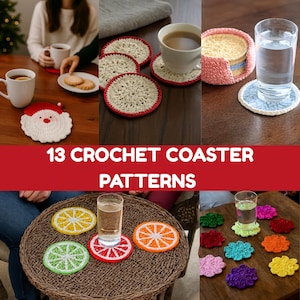 Coaster Crochet Pattern | Easy Crochet Coasters PDF | Round Doily Pattern | Beginner-Friendly Home Decor | Instant Download Tutorial | DIY