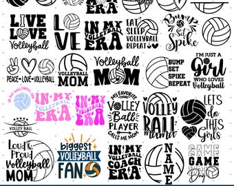 Volleyball SVG | Volleyball Mom SVG | Volleyball Shirt Design | Digital Download Cut File | Volleyball SVG Bundle | Player, Team, Mom, Coach