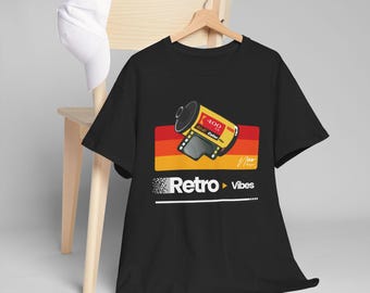 Retro Vibes Film Camera T-Shirt | Vintage 1900s Graphic