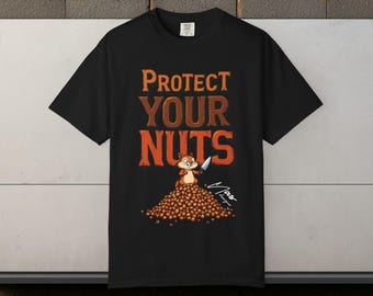 Protect Your Nuts T-shirt | Funny Vintage Cartoon Tee