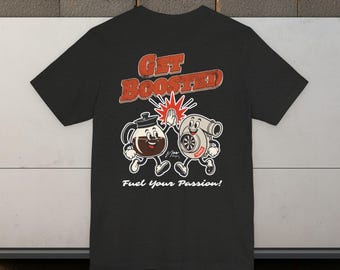 GET BOOSTED | Retro Coffee & Turbo T-Shirt
