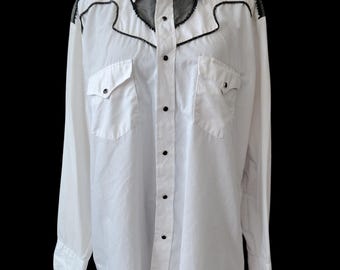 Vintage Kenny Rogers Hemd im Westernstil