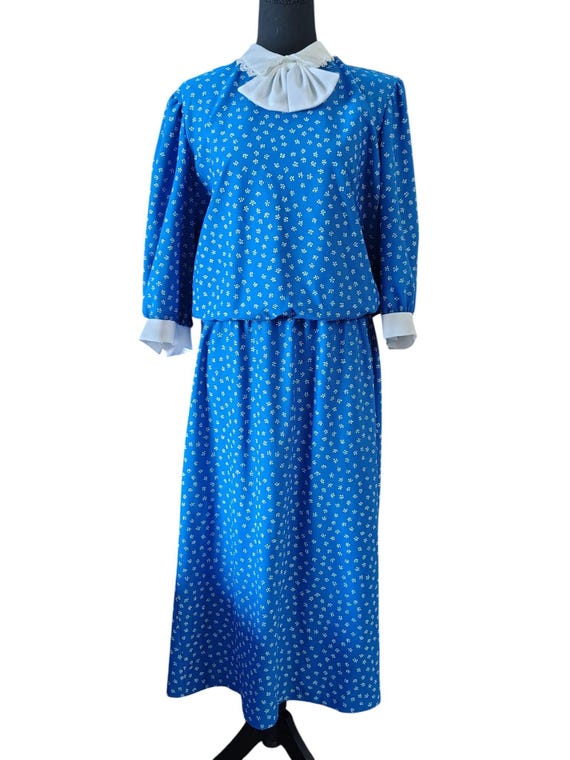 blue floral dress size 18 The Lily Dress in Provencal Blue Floral 18 / Provencal Blue Floral