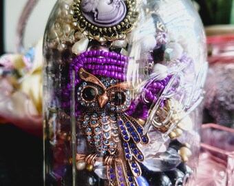 Frasco de joyería de 1 cuarto de galón / 32 oz de mezcla de joyas vintage y modernas listas para usar