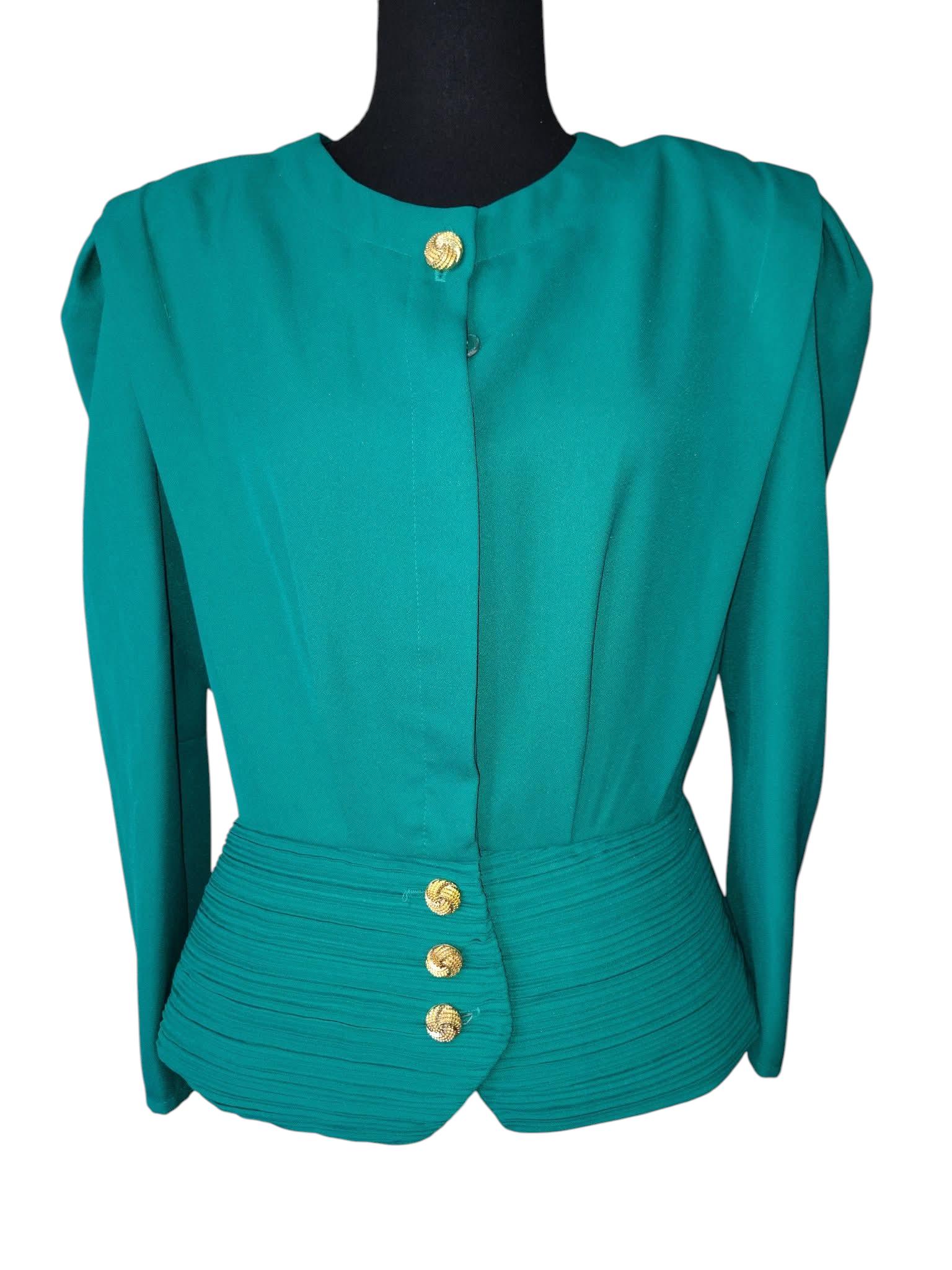 Gold Peplum Top - Etsy