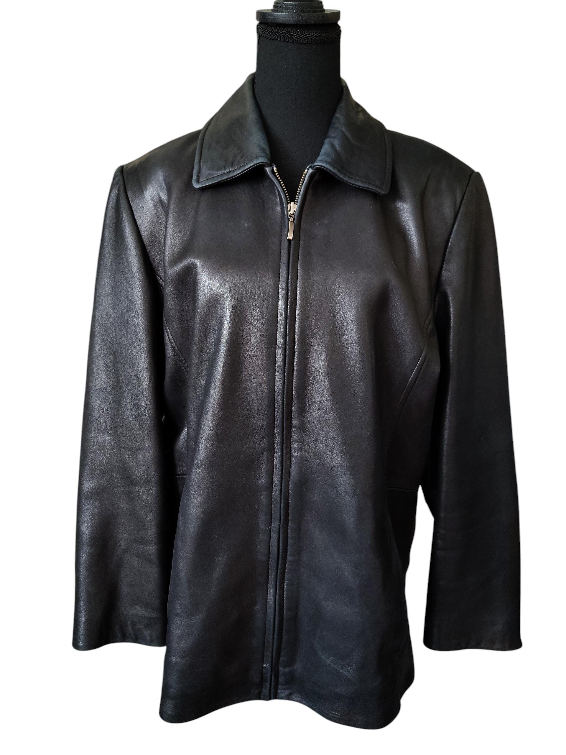 o*o様 【80s】Liz Claiborne leather jacket 80s Liz Wear Leather Jacket – The Future Past