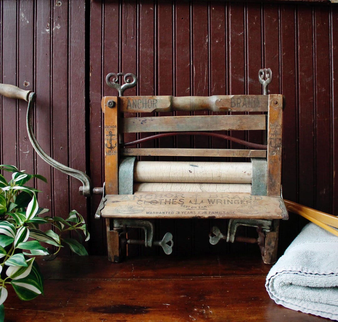 Antique 1890s/1900s Anchor Brand Clothes Wringer Rustic Cottagecore ...