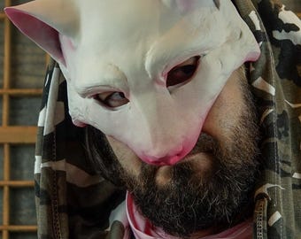 Handgjord rävmask: Cosplay-kostym i begränsad upplaga, festivalmaskerad