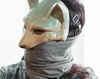 Handmade 3D Printed Fox Mask: Cosplay Masquerade Costume