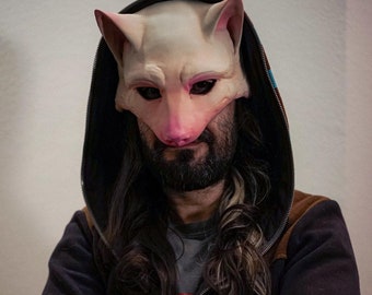 FLAMINGO : Handmade 3D Printed Fox Mask Cosplay Festival Costume