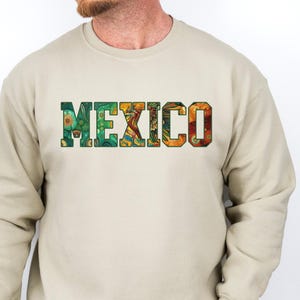Mexico Crewneck Sweatshirt, Unisex Cotton Sweater