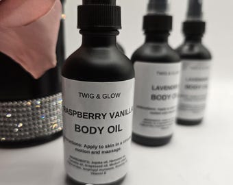 Natural Body Oil: Lightweight Moisturizing Skin Care - Self Care Gift