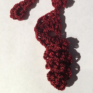 3 1/2 Long Crocheted Earrings 1 image 2