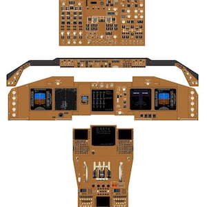 Boeing 747 Cockpit Poster - Etsy