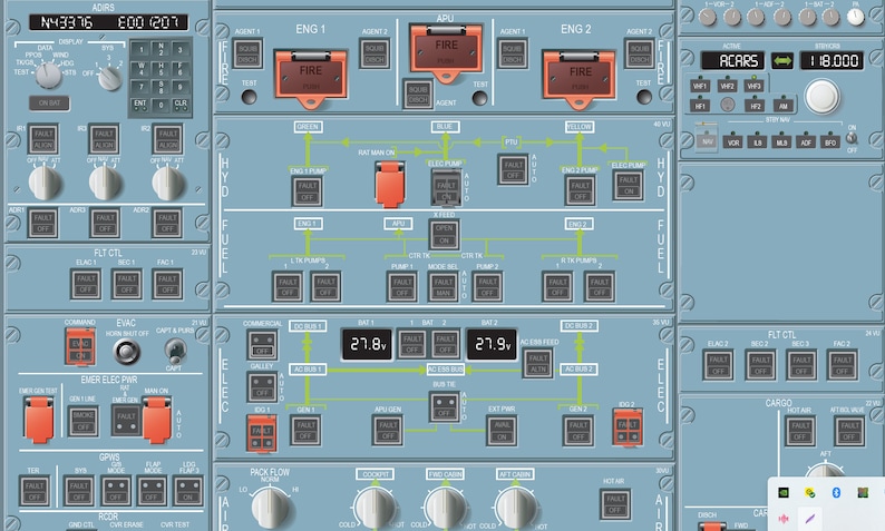 Airbus A320 Cockpit Poster - Etsy