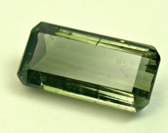 TOURMALINE Green Loose Faceted Emerald Cut Gemstone 2.74 cts fg237