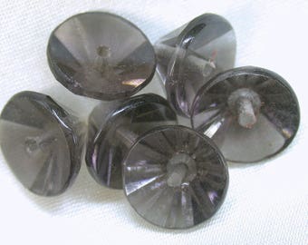 Glass Cone Beads German Vintage 10mm pkg 6 gl98