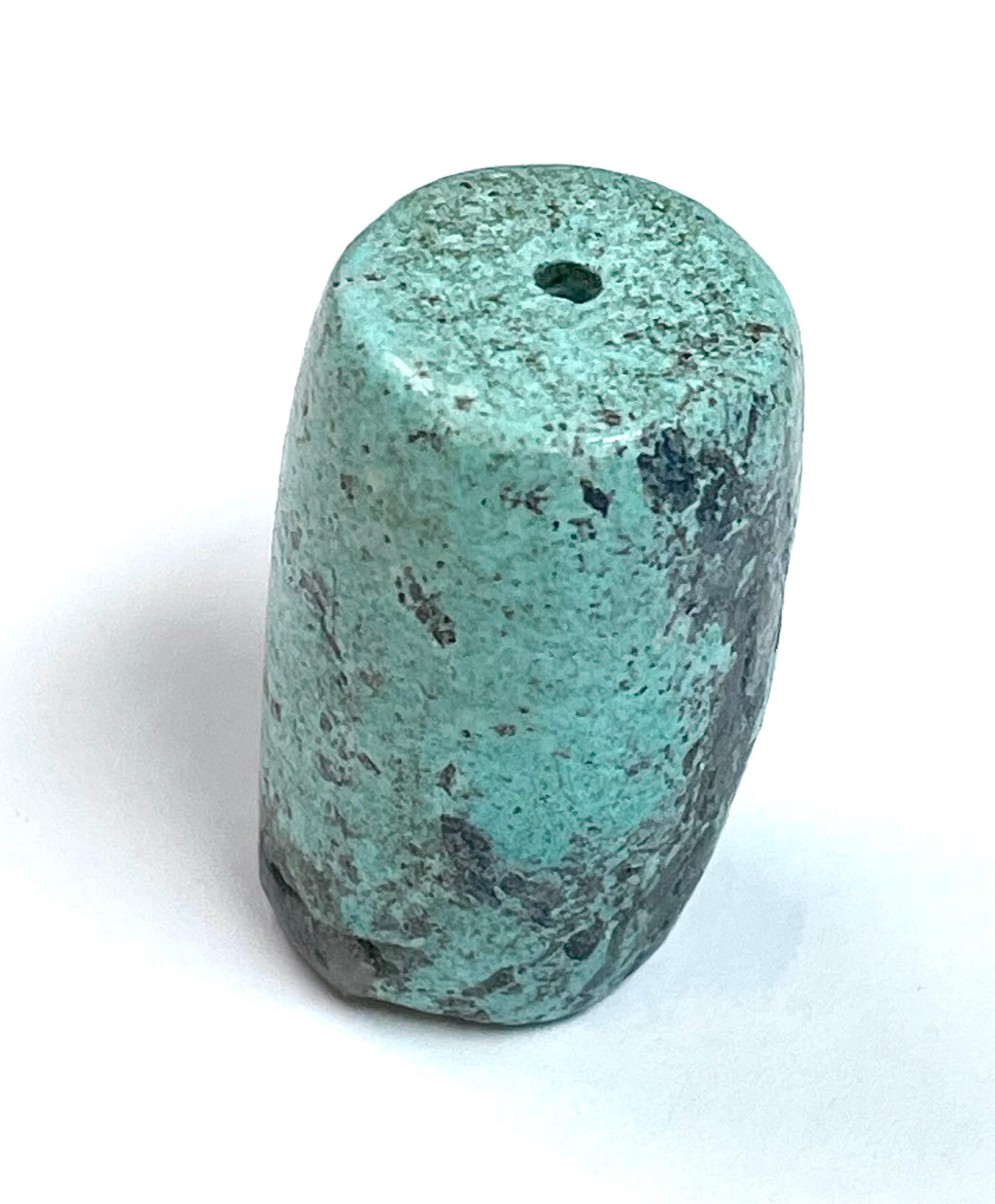 ターコイズ シリンダービーズ チベットヴィンテージ 30 x 19 mm pkg1