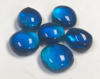 Glass Cabochons 17-18mm Freeform Oval Square Vintage pkg6 gl506