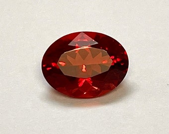 ANDESINE RED Vintage Faceted Gemstone Oval  3.59cts 11.5x9.0mm FG375