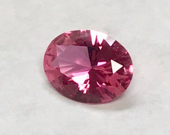RUBELLITE Tourmaline "HOT PINK" Vintage Faceted Oval Gemstone 3.32 cts fg278
