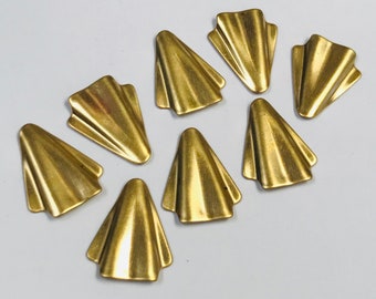 Brass Stamping Vintage Earring Wing Shape 20x15x1mm pkg8 M168