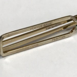 VINTAGE Tie Bar Plated NO Chain 2-1/4&quot; Pkg1 FIND12