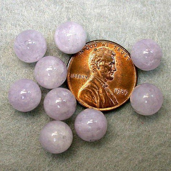 Vintage CAPE AMETHYST Beads Lavender 8mm pkg 8 rb51