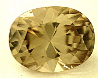 ZIRCON Golden Yellow Vintage Gemstone Oval 2.81 cts fg49