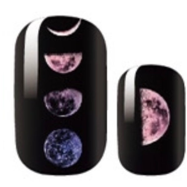 Premium Moon Eclipse Full Coverage Nail Wrap Self Adhesive Art Sticker