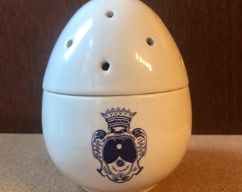 Luksusowy dyfuzor perfum Santa Maria Novella, jajko porcelanowe włoskie, wycofane ze sprzedaży, wystrój wnętrz we Florencji, zapach z ceramiki vintage