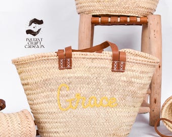 Personalized Beach bag, Burlap Tote Bag, Custom Straw Bags, Bridal shower bag, Wedding Gift, beach bag bachelorette, bridesmaid proposal