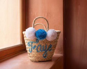 Personalized Flower Girl Basket For Wedding Party, Bachelorette Party And Engagement Gift, Flower girl basket, Bridesmaid Gift Tote