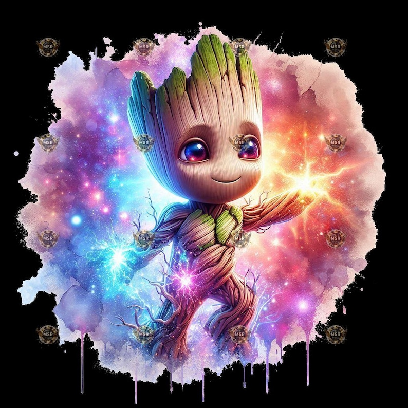 Baby Groot PNG: High-resolution Digital Art for T-shirts (instant ...