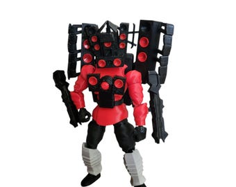 Titan Speakerman Upgrade - Skibidi Toilet - 3Dprint Articulated Figure Dummy13