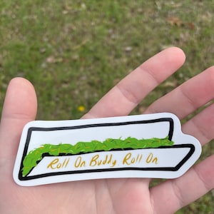 Roll On Buddy Sticker - XL Joint Sticker (4x1")