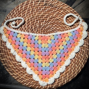 Gehäkelte Bandana, handgemachte Bandana, gehäkelte Stirnband, handgemachte Stirnband, Bandana, Stirnband, Sommer Bandana, Sommer Stirnband