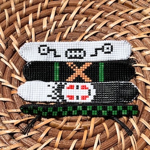 Beaded Bracelet, Anime themed Bracelet, Handmade beaded Bracelet