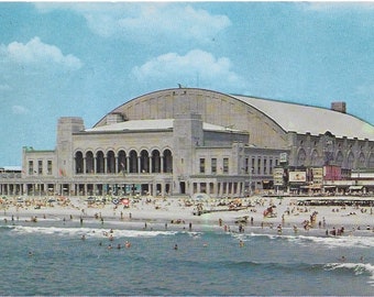 Vintage 1955 Atlantic City New Jersey Convention Center Postcard