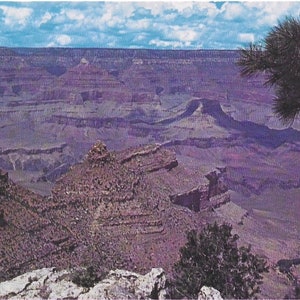 Vintage Arizona Postcard Scenic Bright Angel Trail South Rim Grand Canyon 1960 Excellent Condition