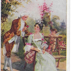 Valentines Day Vintage To My Sweetheart Postcard Artist Signed Veenfliet 1911 Excellent Condition