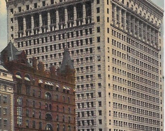 Vintage Peoples Gas Building Chicago Illinois Postcard 1911 Early Divided Back