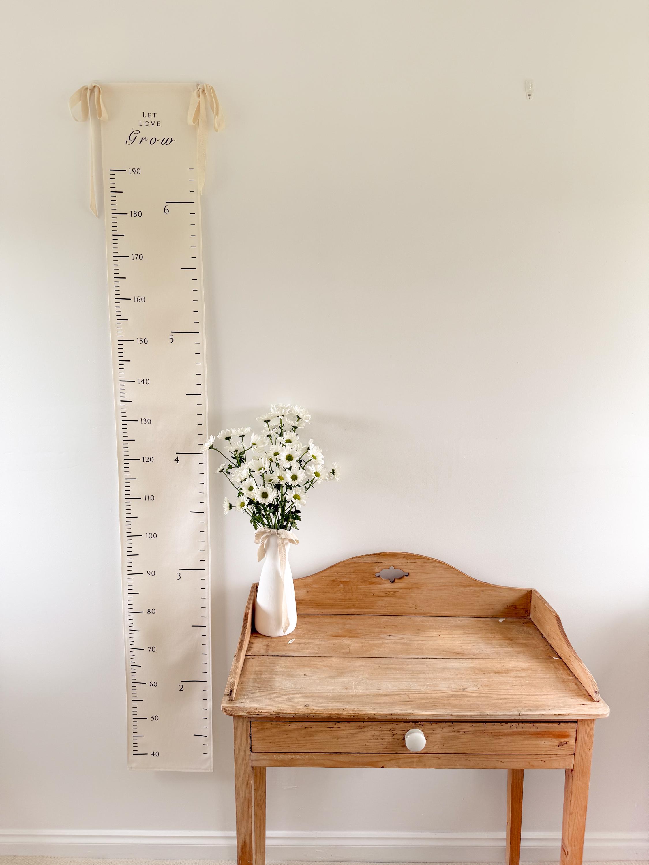 Organic Cotton Height Chart Tapestry: Family Keepsake Growth Tracker - Etsy