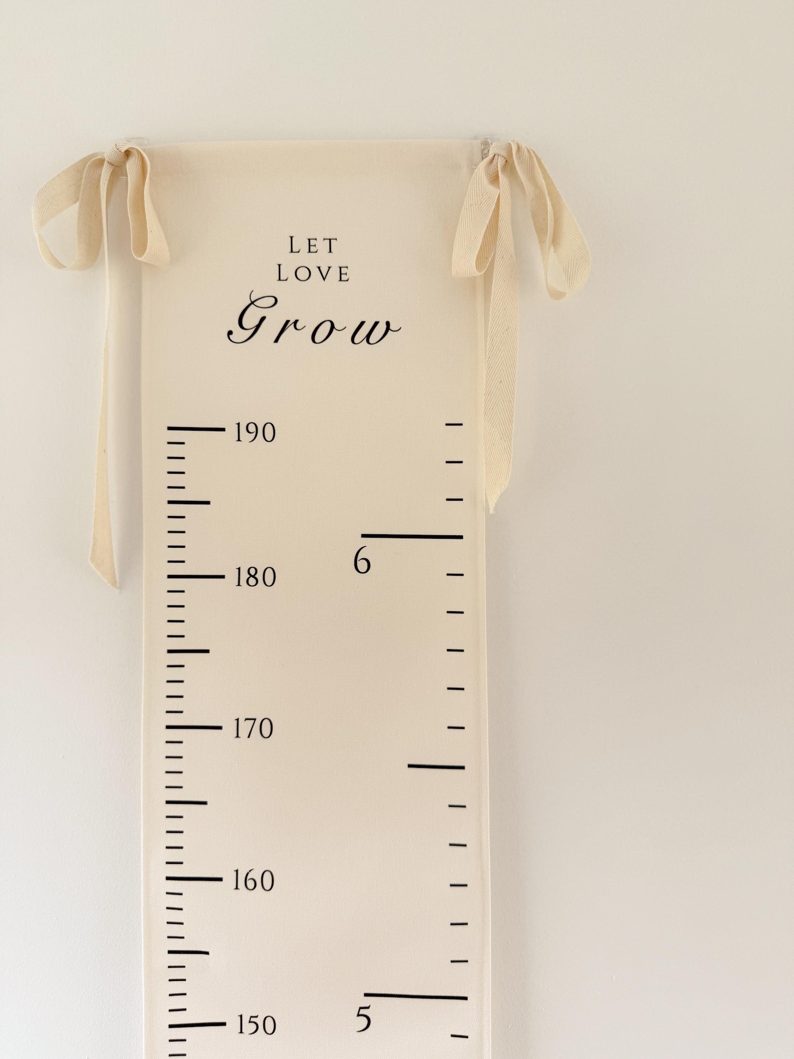 Organic Cotton Height Chart Tapestry: Family Keepsake Growth Tracker - Etsy