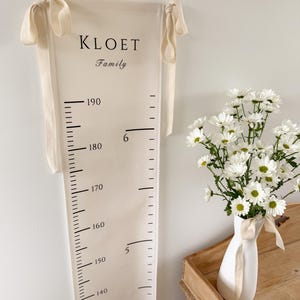 Organic Cotton Height Chart Tapestry: Family Keepsake Growth Tracker - Etsy