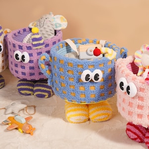 Seil Baumwolle Babyparty Geschenkkorb, Baby Geschenkkorb, niedlichen Cartoon Aufbewahrungskorb, Spielzeugkorb, Snack-Korb, Neugeborenen Geschenk