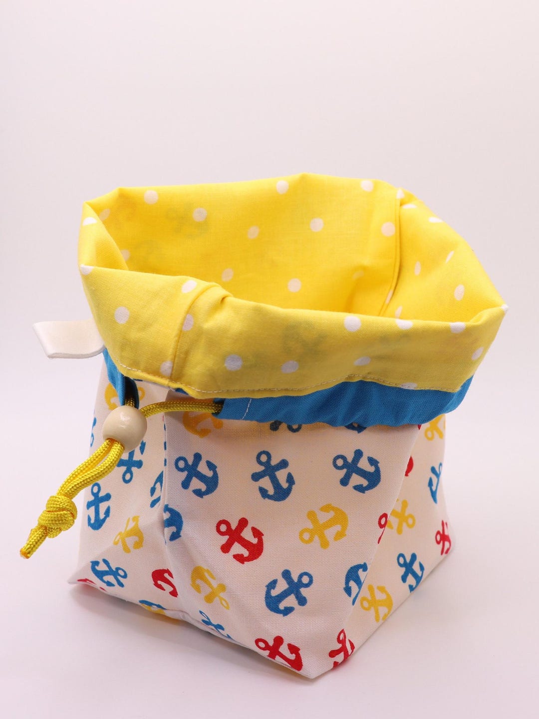Nautical Anchor Kids Drawstring Bag: Reversible, Machine Washable - Etsy